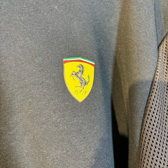 Puma Scuderia Ferrari X Black Full Zip Racing Sweater - Picture 3 of 8